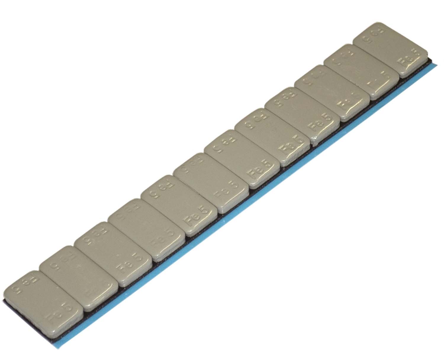 Balanseringsvikt Grå, självhäftande, 12x5gr