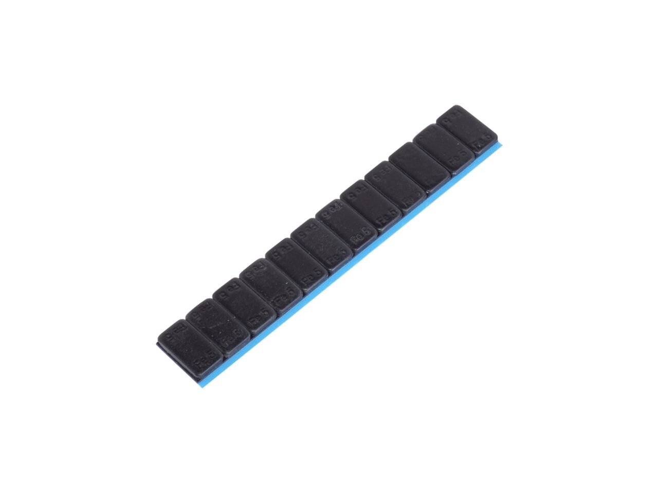 Balanseringsvikt Svart, självhäftande, 12x5gr
