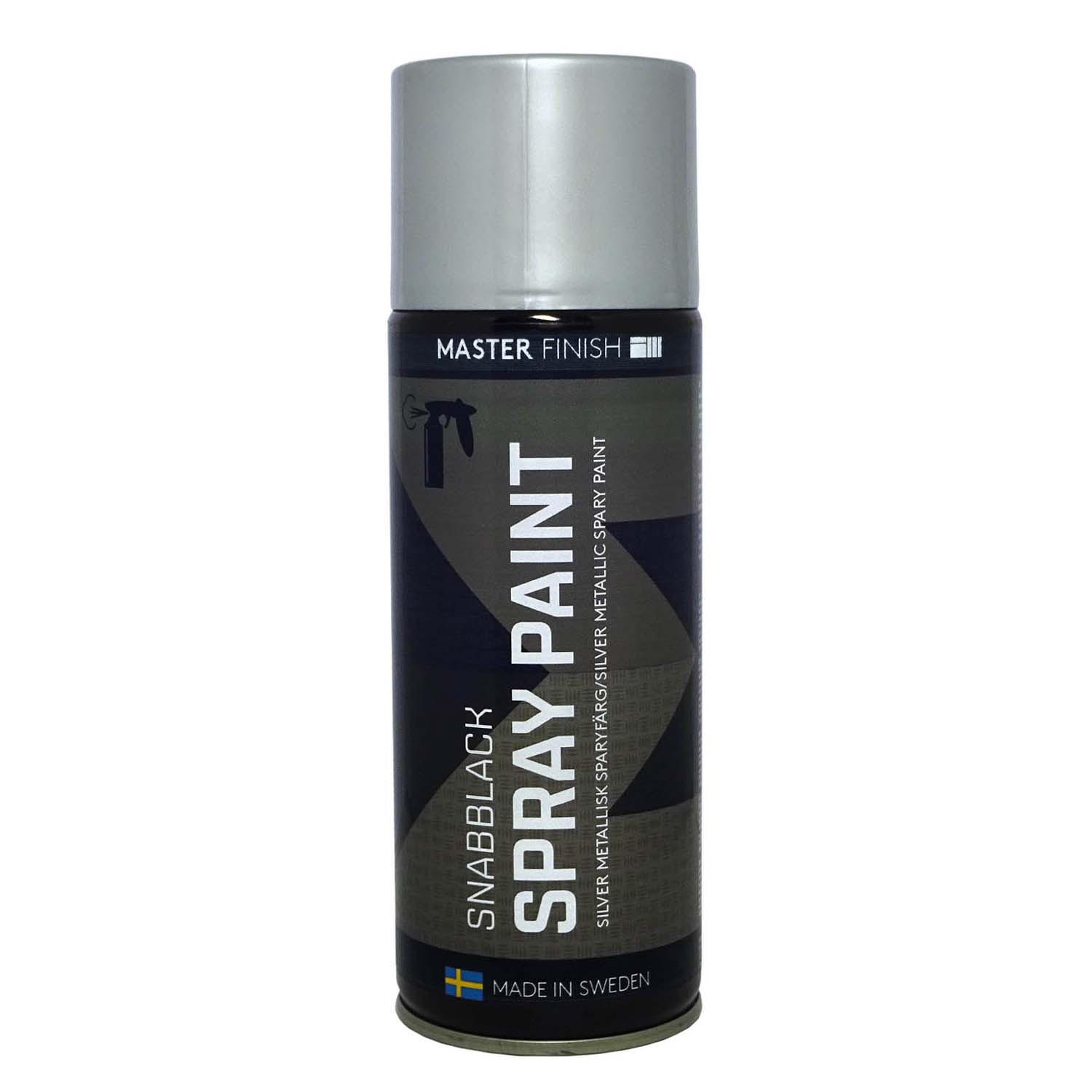 Master Spray Paint Silver Metallic Satin RAL9006 Gloss 40  