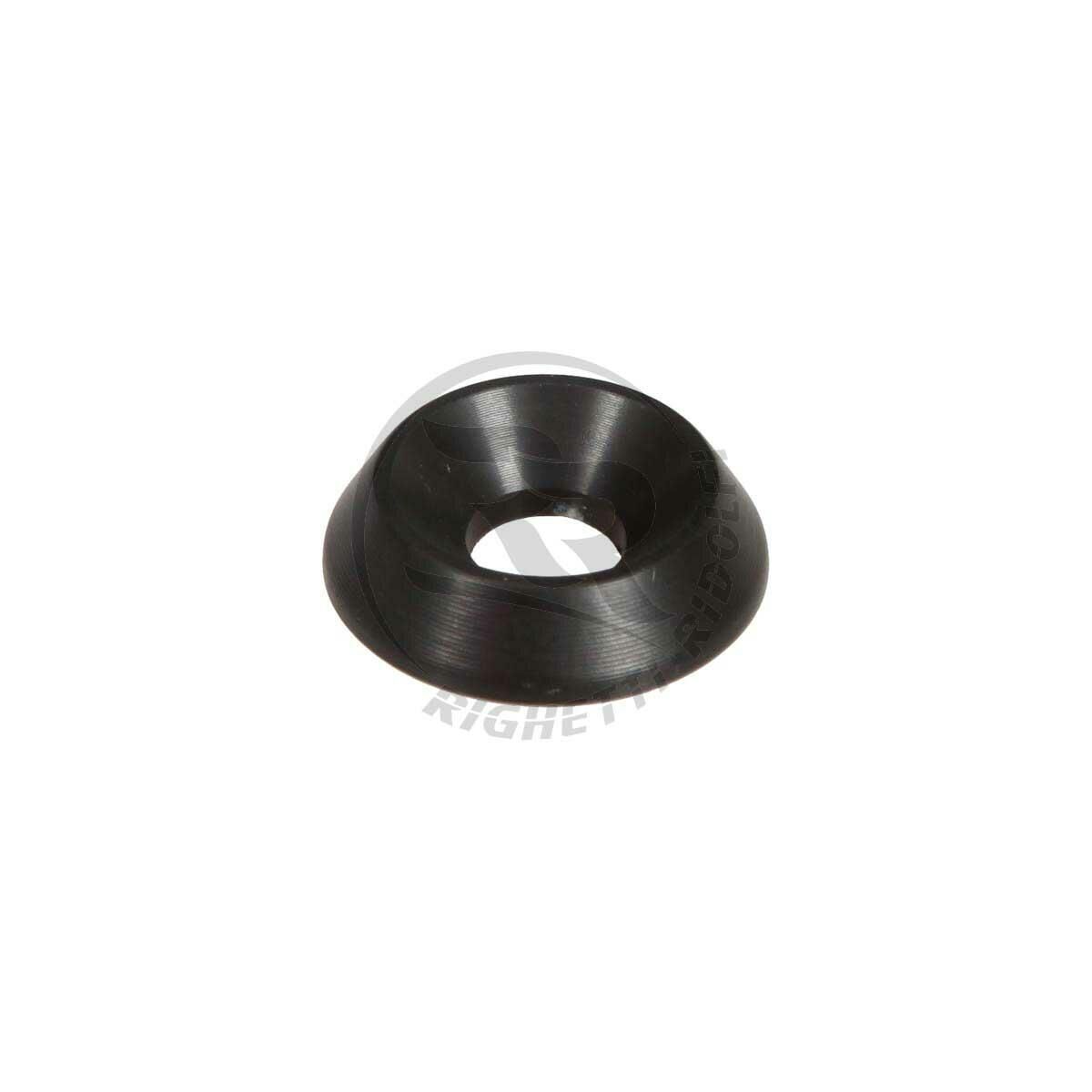 Aluminiumbricka försänkt, Svart, M6 Ø18mm