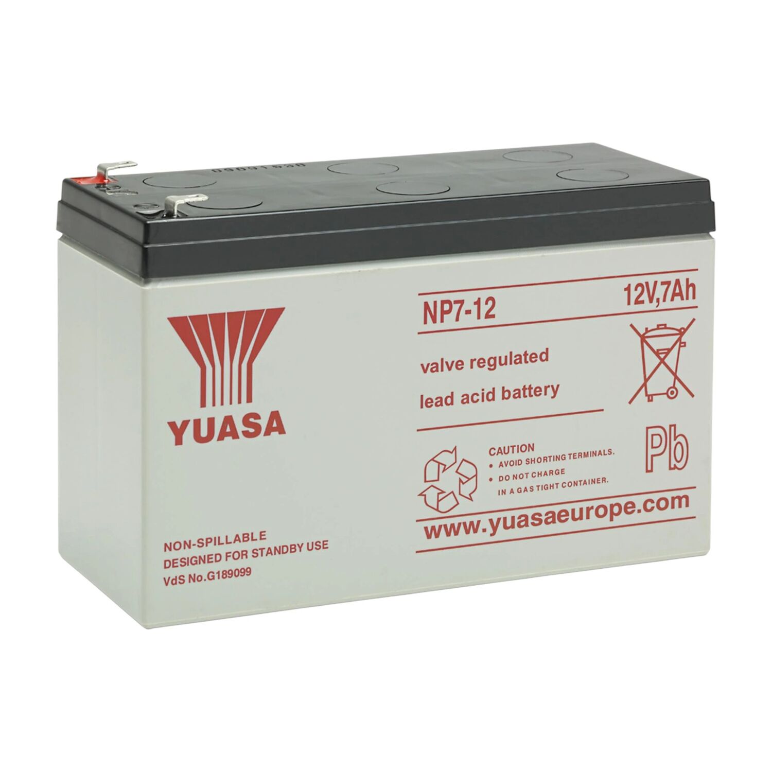Batteri AGM 12V 7Ah X30/J60