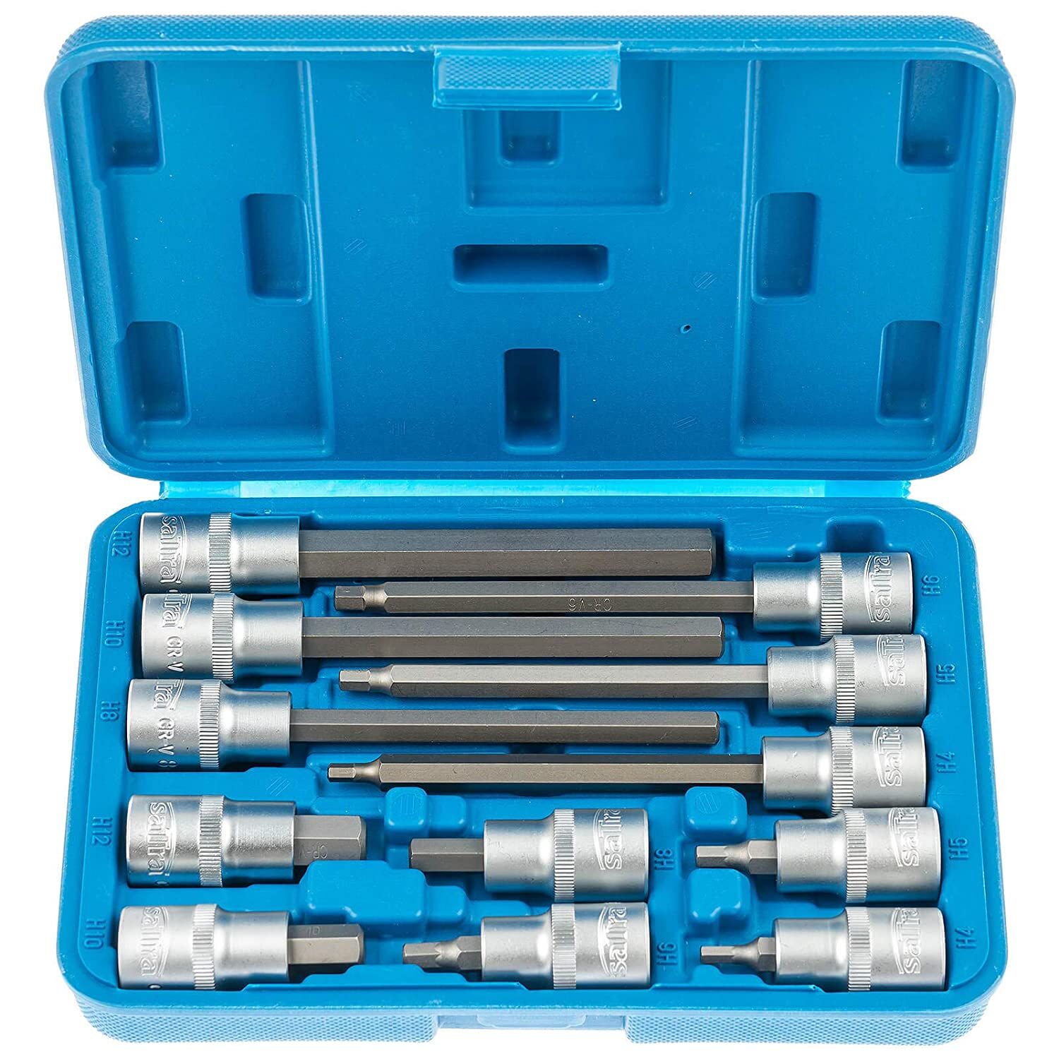 Hylsbitssats 1/2” 55/140mm Insex 4-12mm, 12 delar