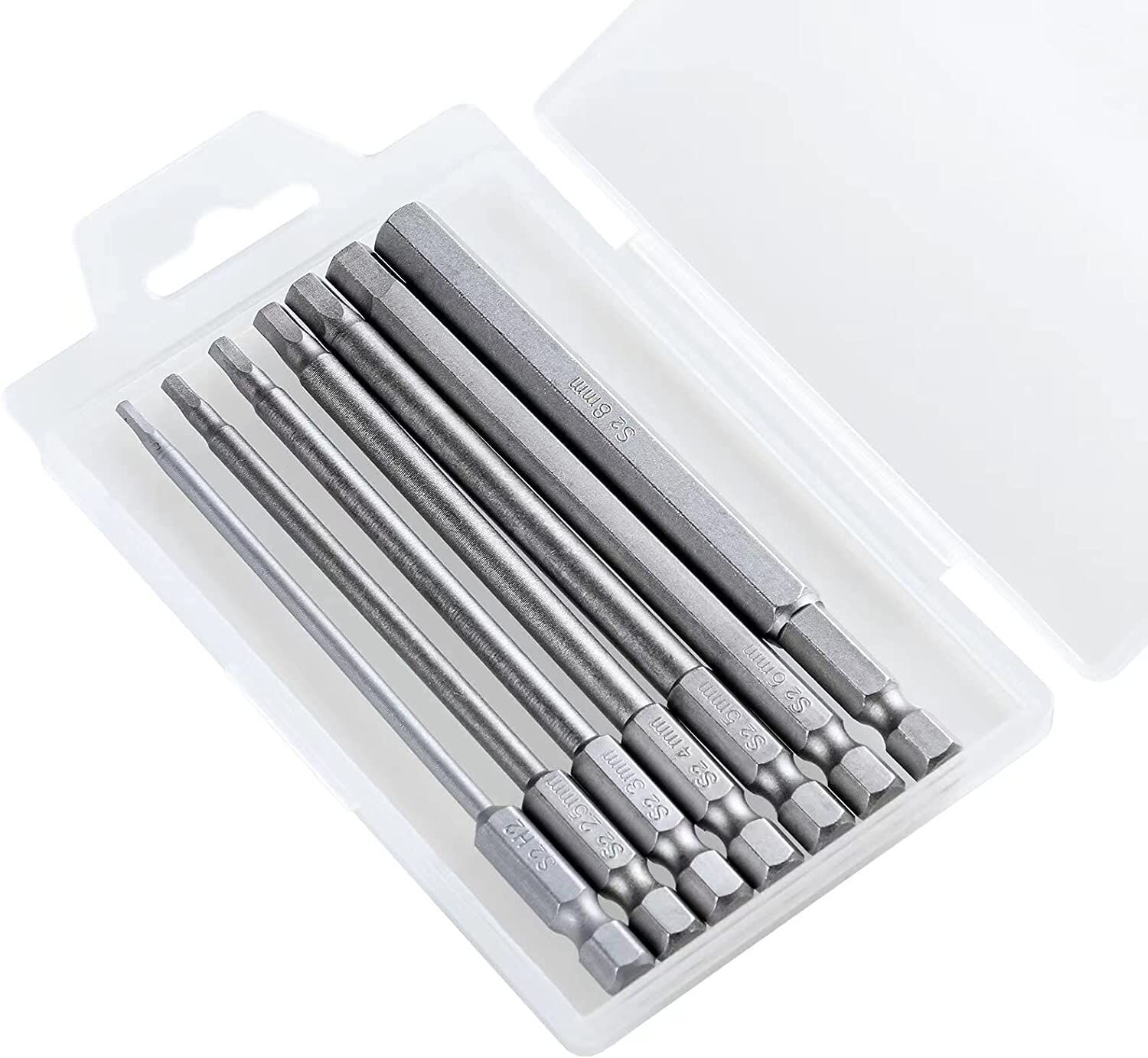 Bitssats 1/4” 100mm Insex 2-8mm, 7 delar