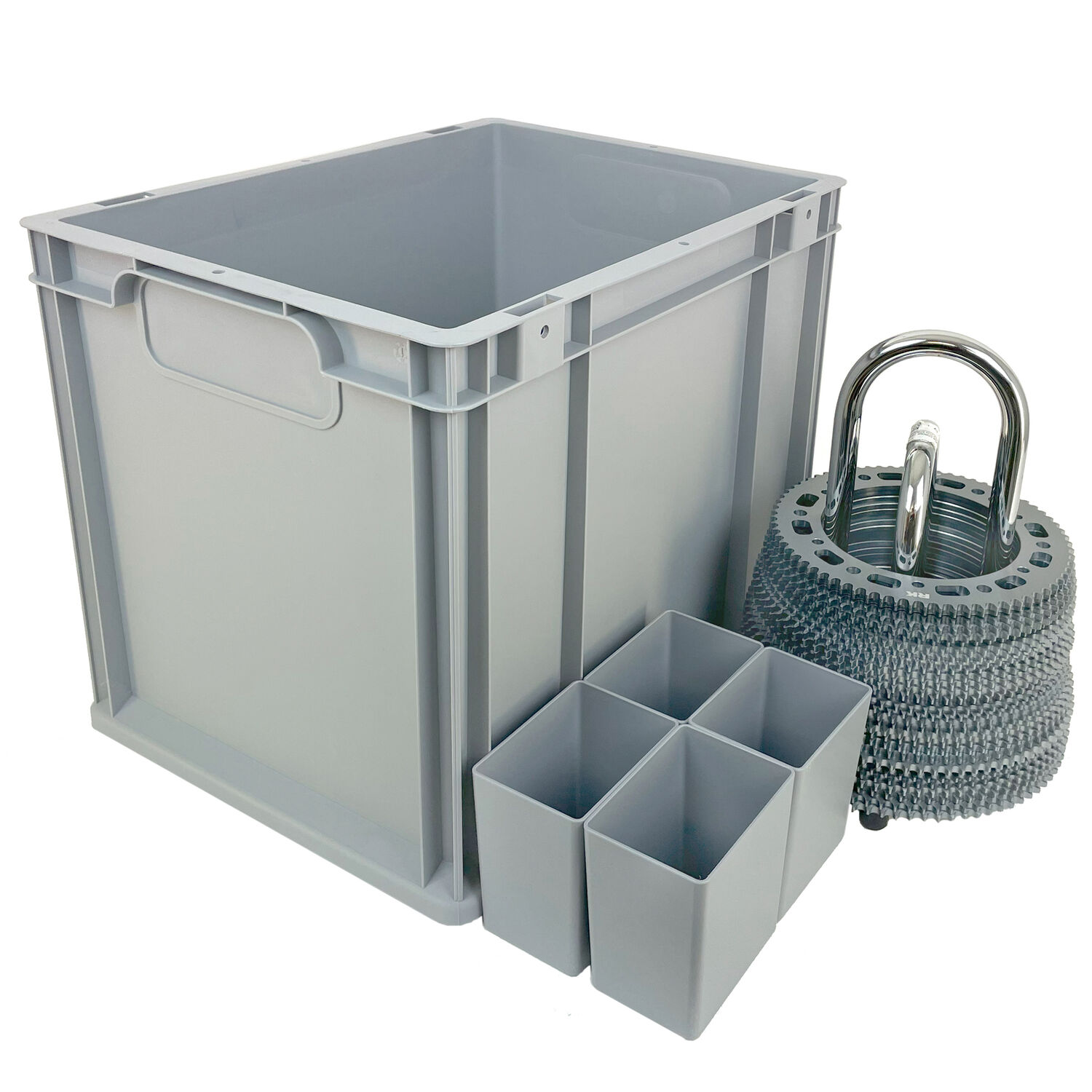 Drevlåda L - Stapelbar back inkl drevställ