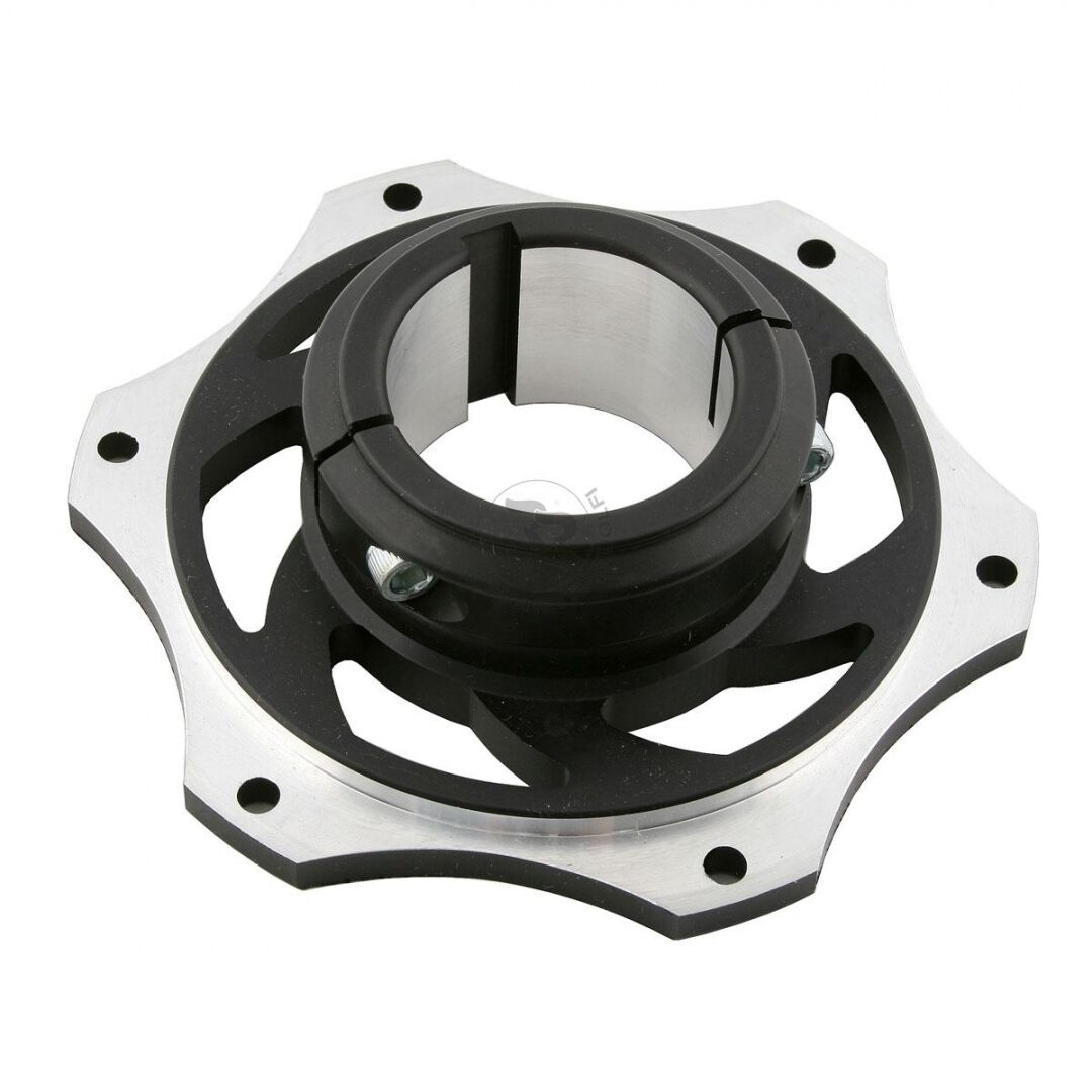 Drevcentrum 50mm Aluminium Svart