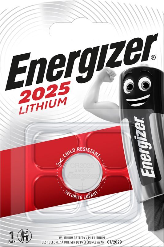 Energizer CR2025 Lithium 1-pack blister