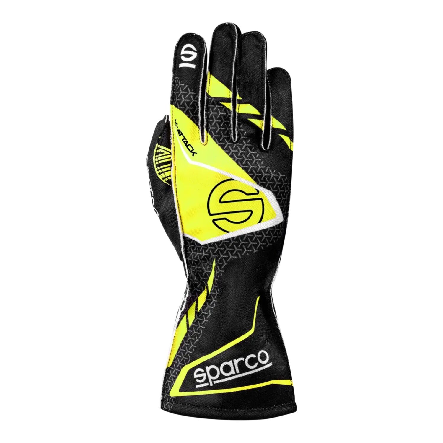 Handskar Sparco K-Attack Svart/Gul - Välj Strl