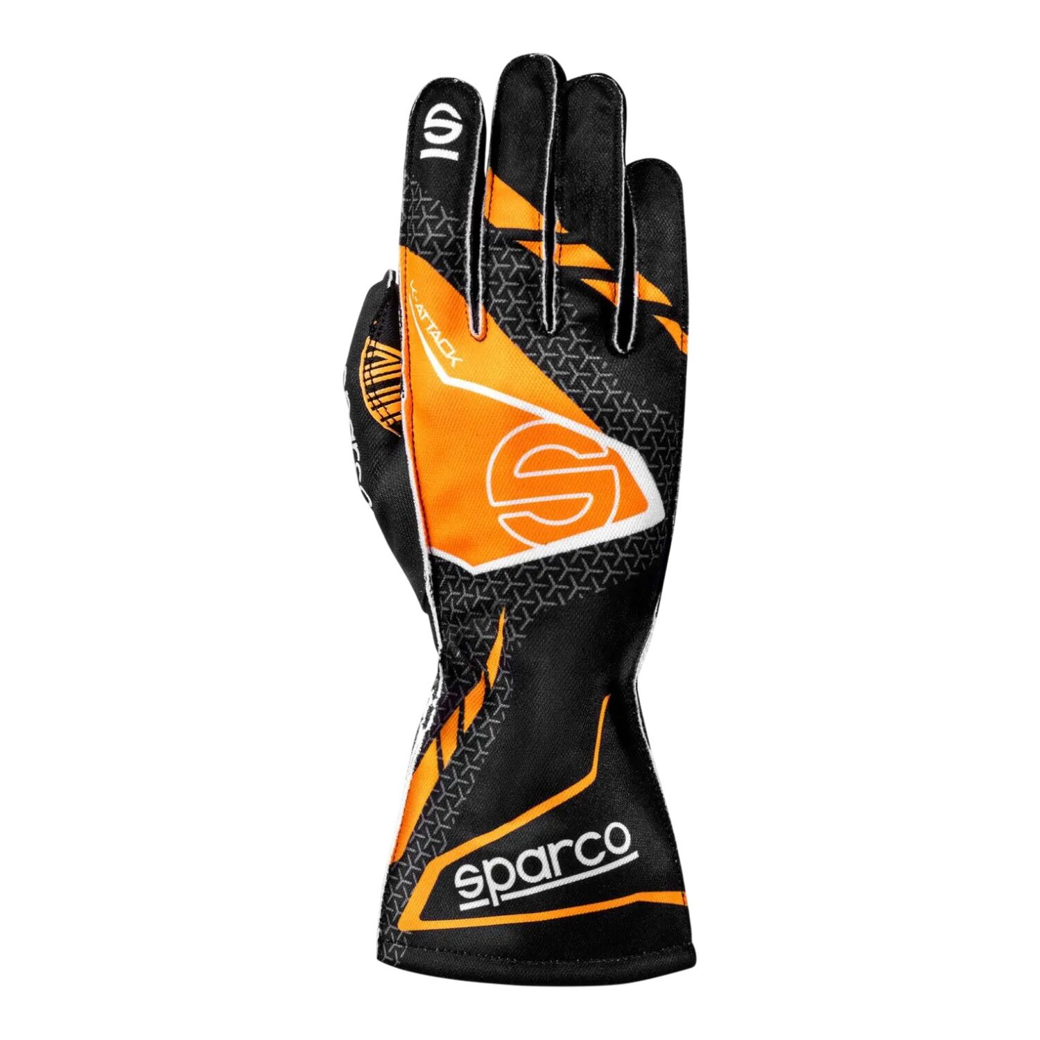 Handskar Sparco K-Attack Svart/Orange - Välj Strl