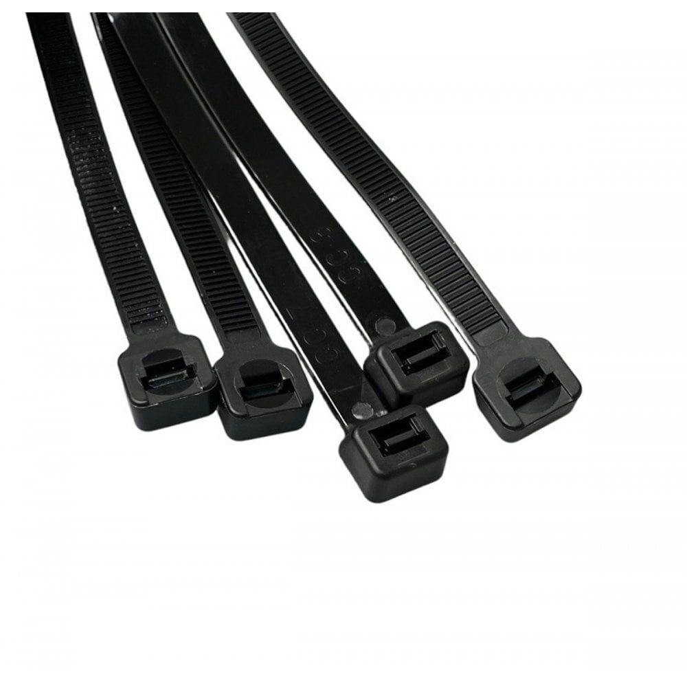 Buntband Svart 7,2x370mm, 50-pack