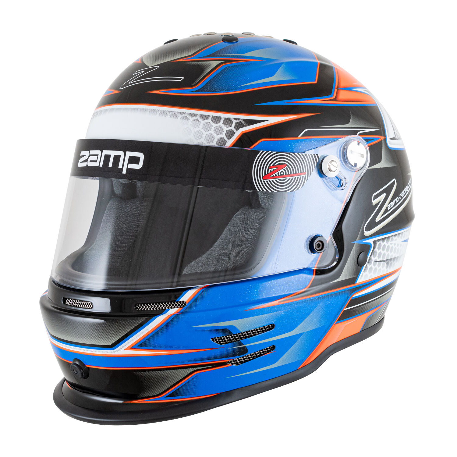 Hjälm Zamp RZ-42 CMR, Blå/Orange - 54