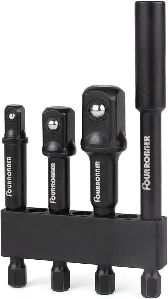 Hylsadaptersats inkl bitshållare, 4 delar