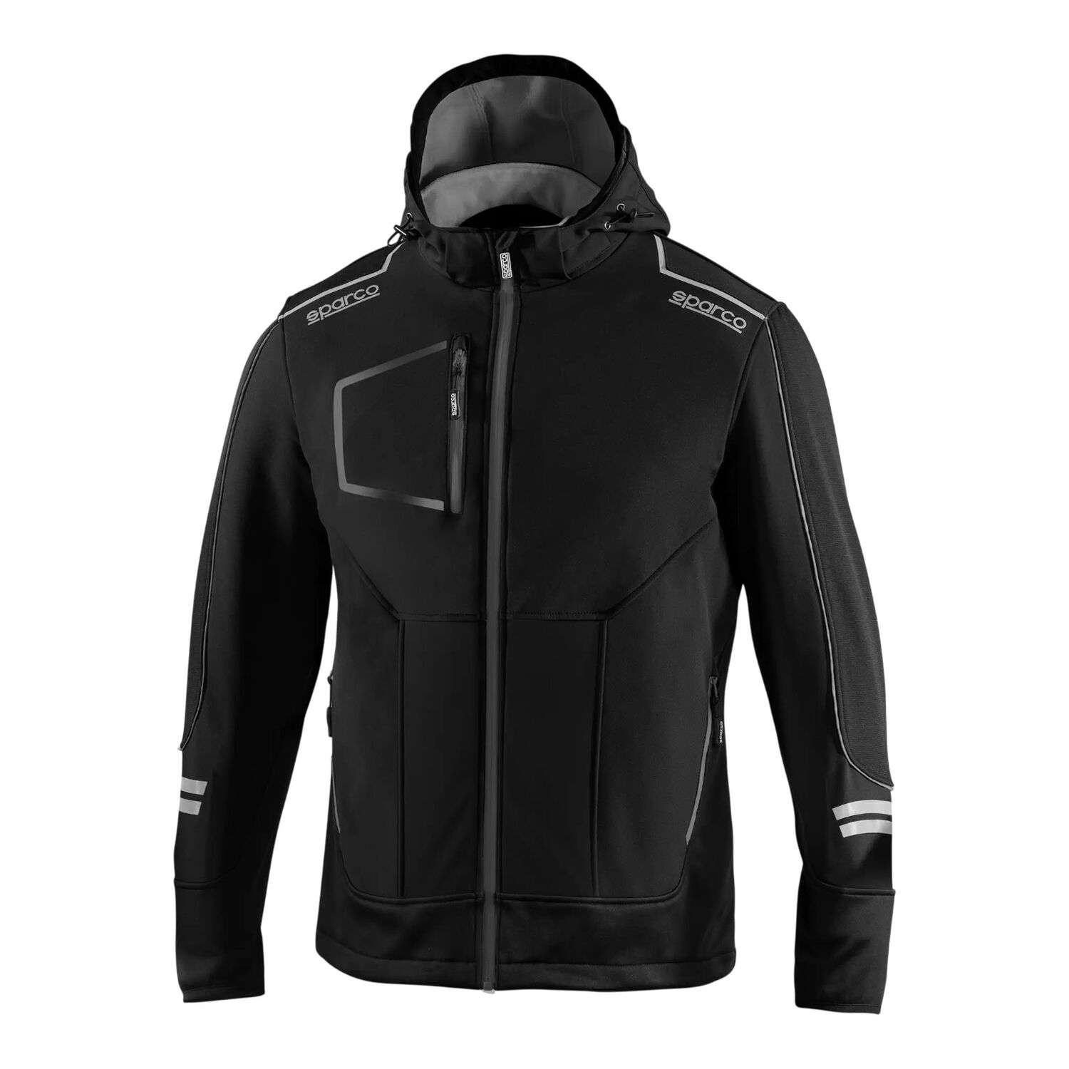 Jacka Sparco York Soft-Shell, Svart/Grå - XL