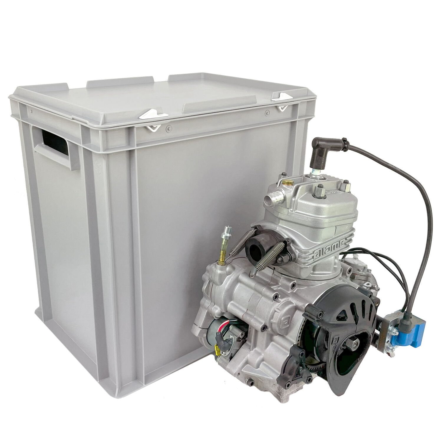 Motorlåda XL - Stapelbar back med lock