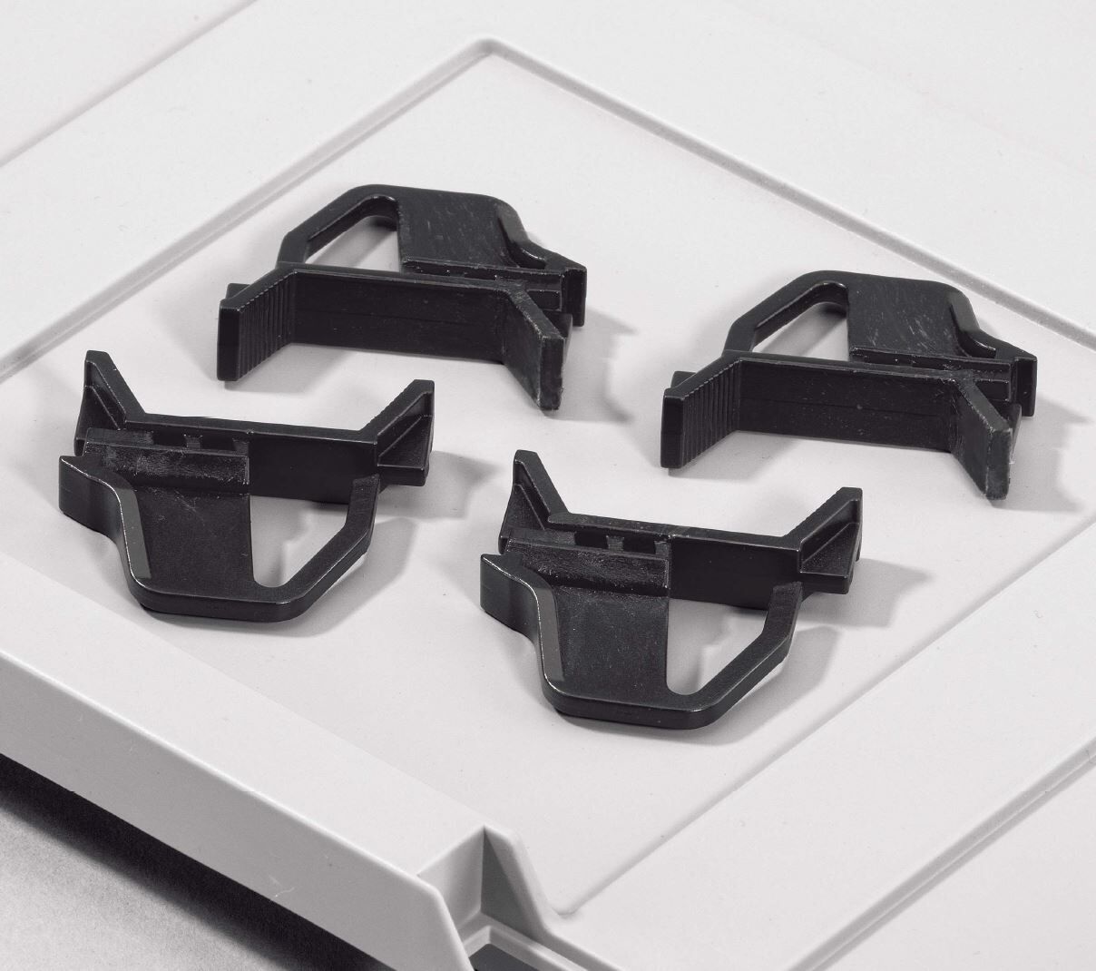 Snäpplås Svart till lock för Eurobox NextGen, 4-pack