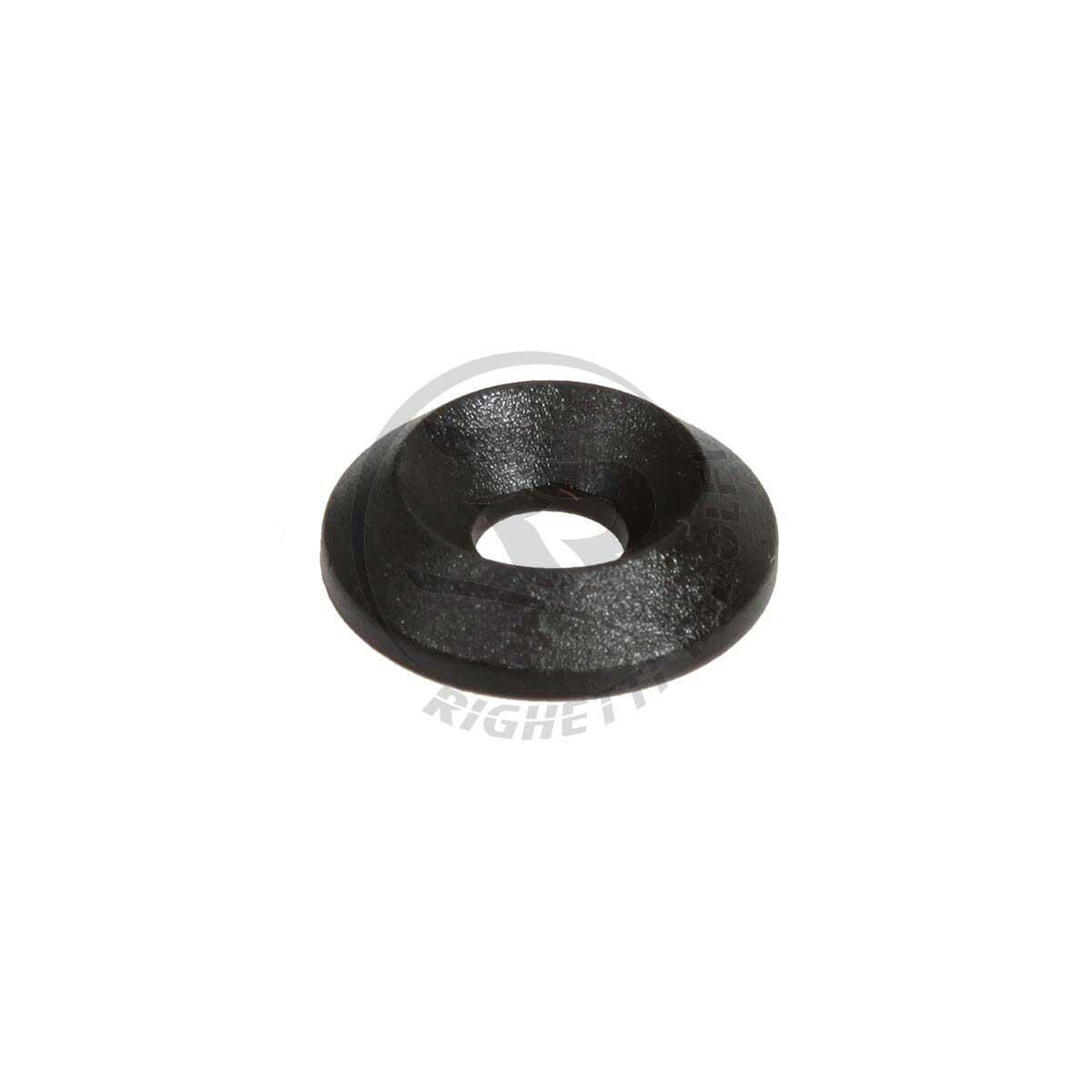 Nylonbricka försänkt, Svart, M6 Ø17mm