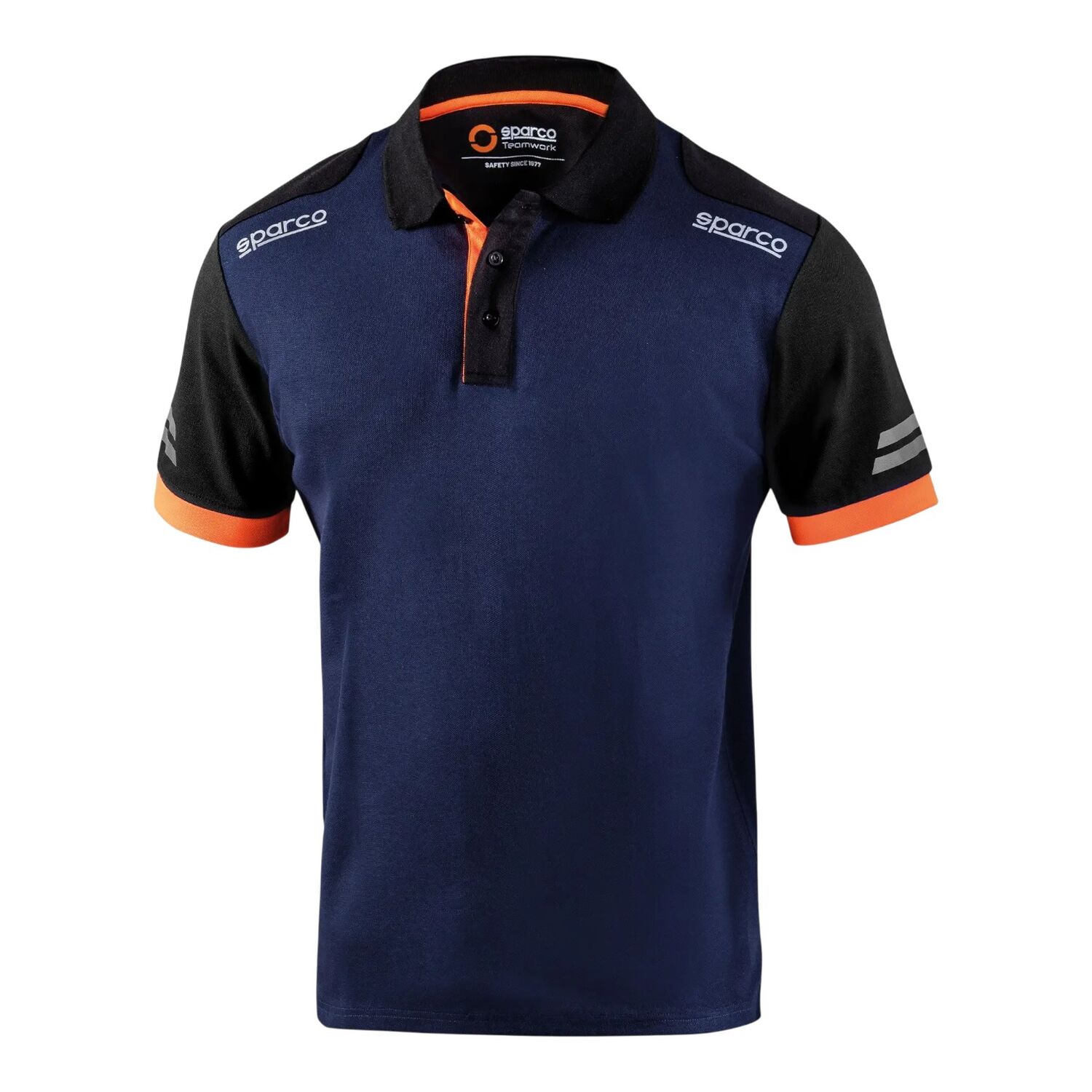 Piké Sparco Toledo, Blå/Orange - S