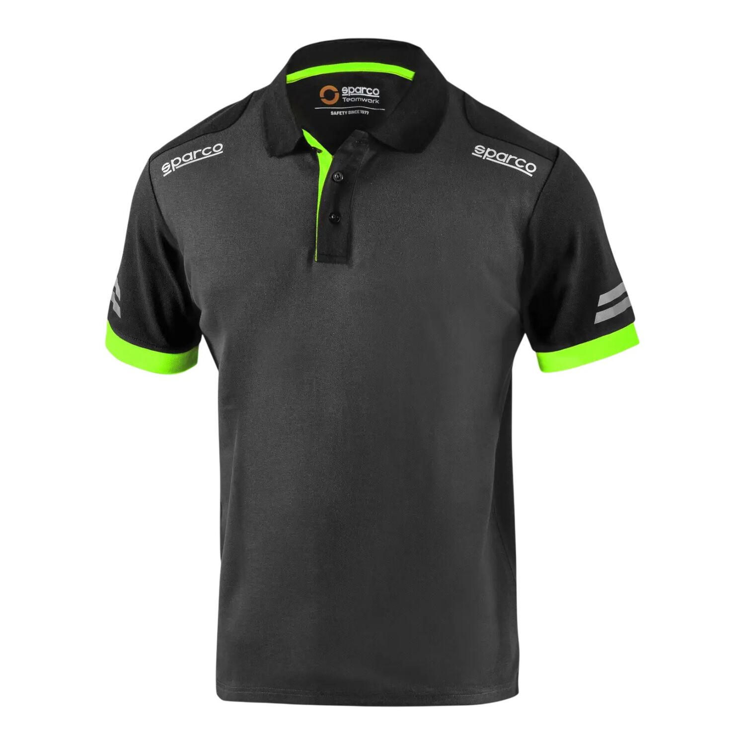 Piké Sparco Toledo, Grå/Grön - S