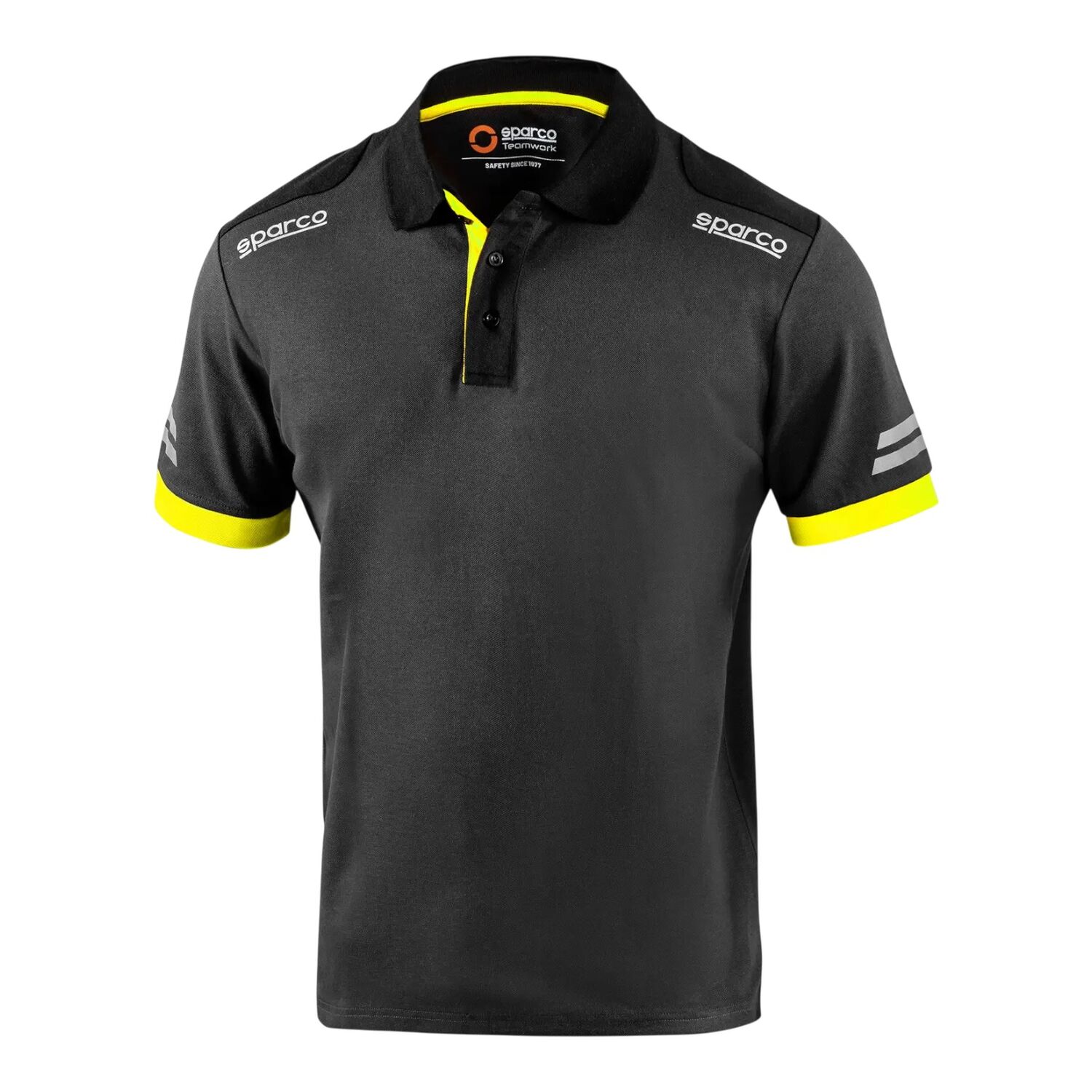Piké Sparco Toledo, Grå/Gul - XXL