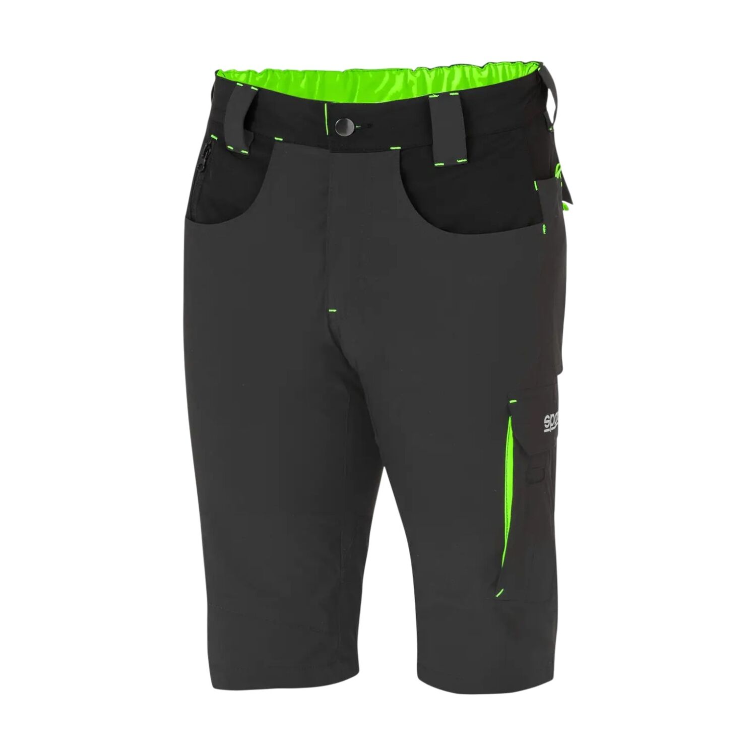 Shorts Sparco Laredo, Grå/Grön - XS