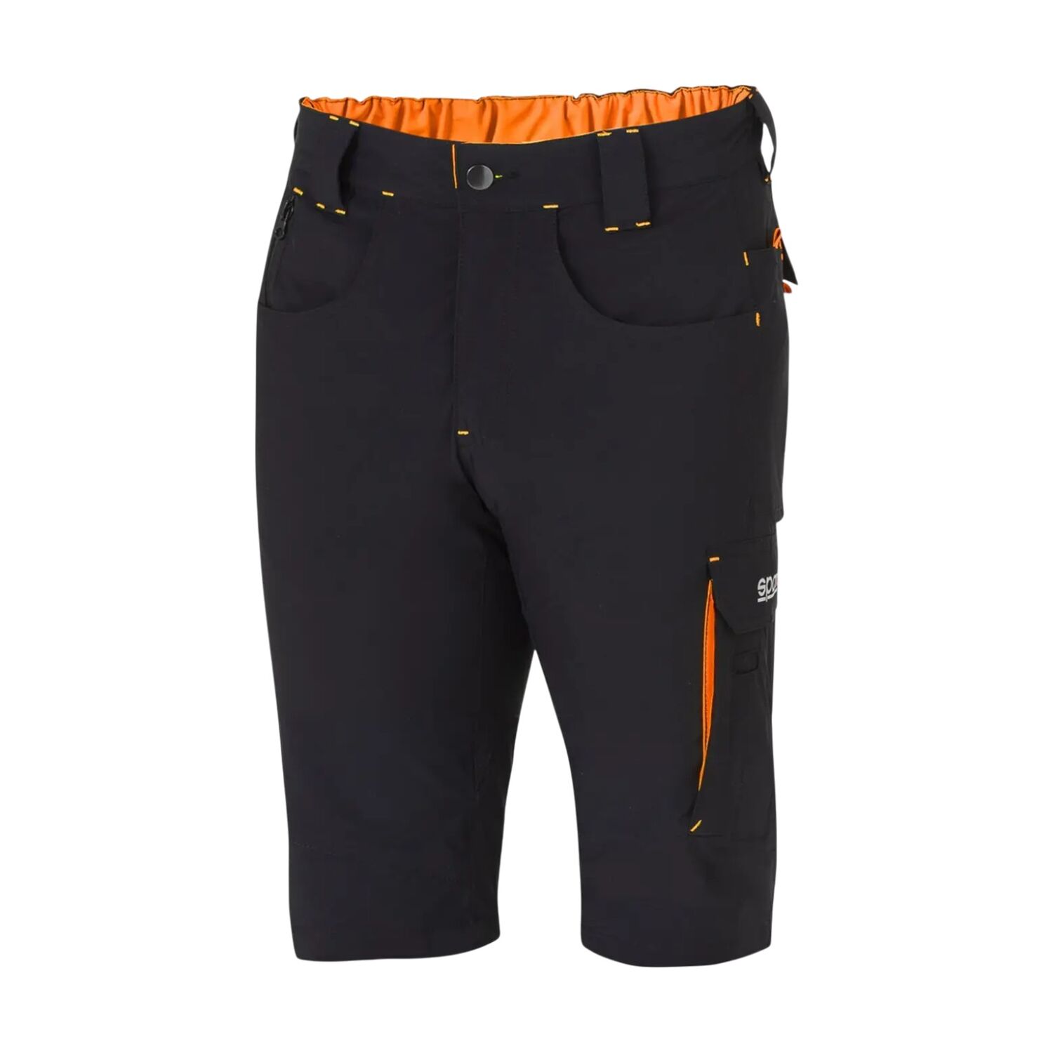 Shorts Sparco Laredo, Svart/Orange - XXL