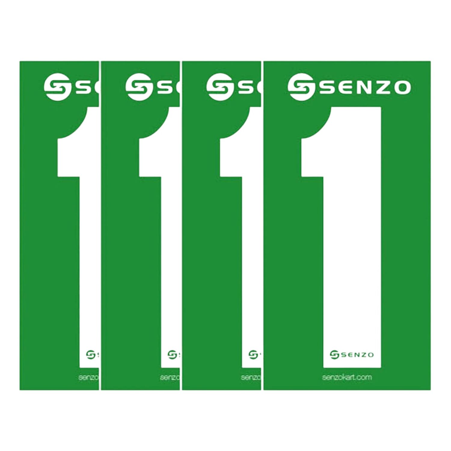 Siffror Vit/Grön 4-pack - Nr. 1