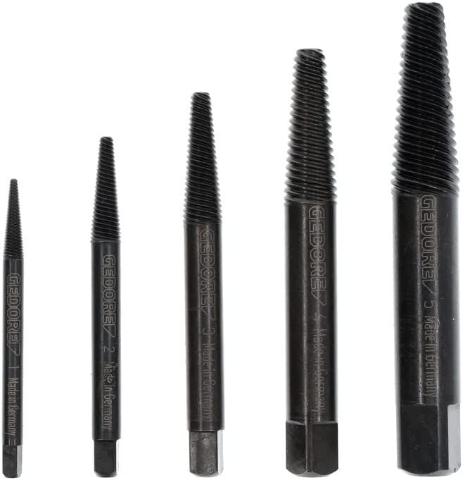 Skruvutdragare Sats M3-M18, 5 delar