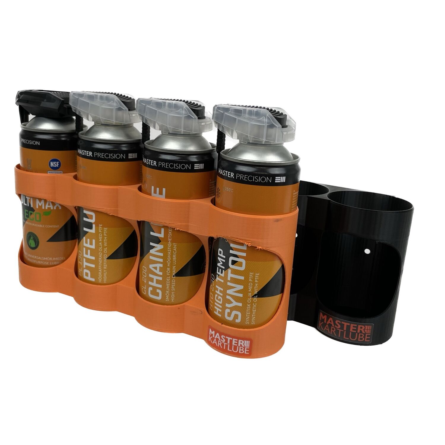 Sprayburkhållare (4 burkar) med magnet, Orange