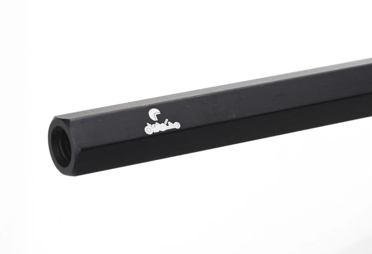 Styrstag M8 220mm, Svart Alu Hex 13mm