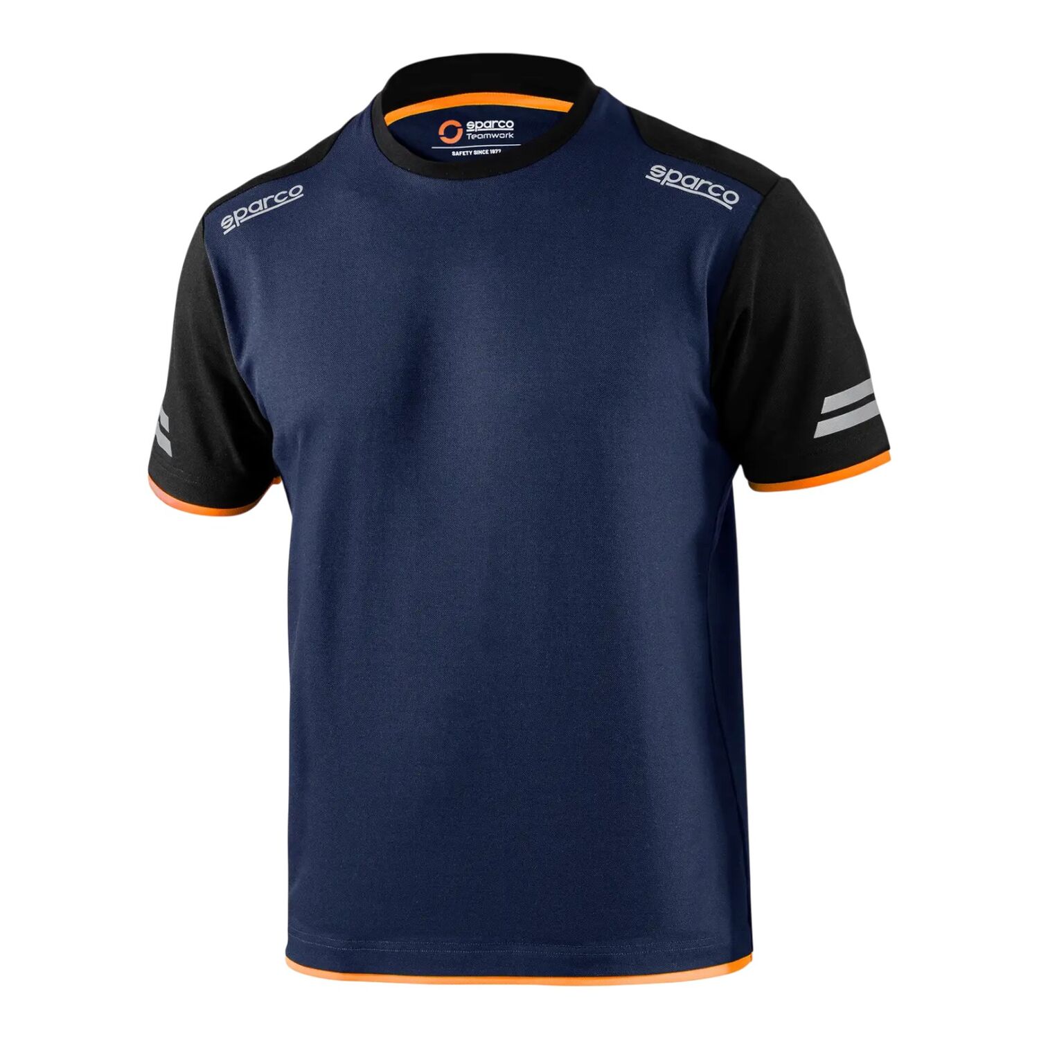 T-Shirt Sparco Tucson, Blå/Orange - XS