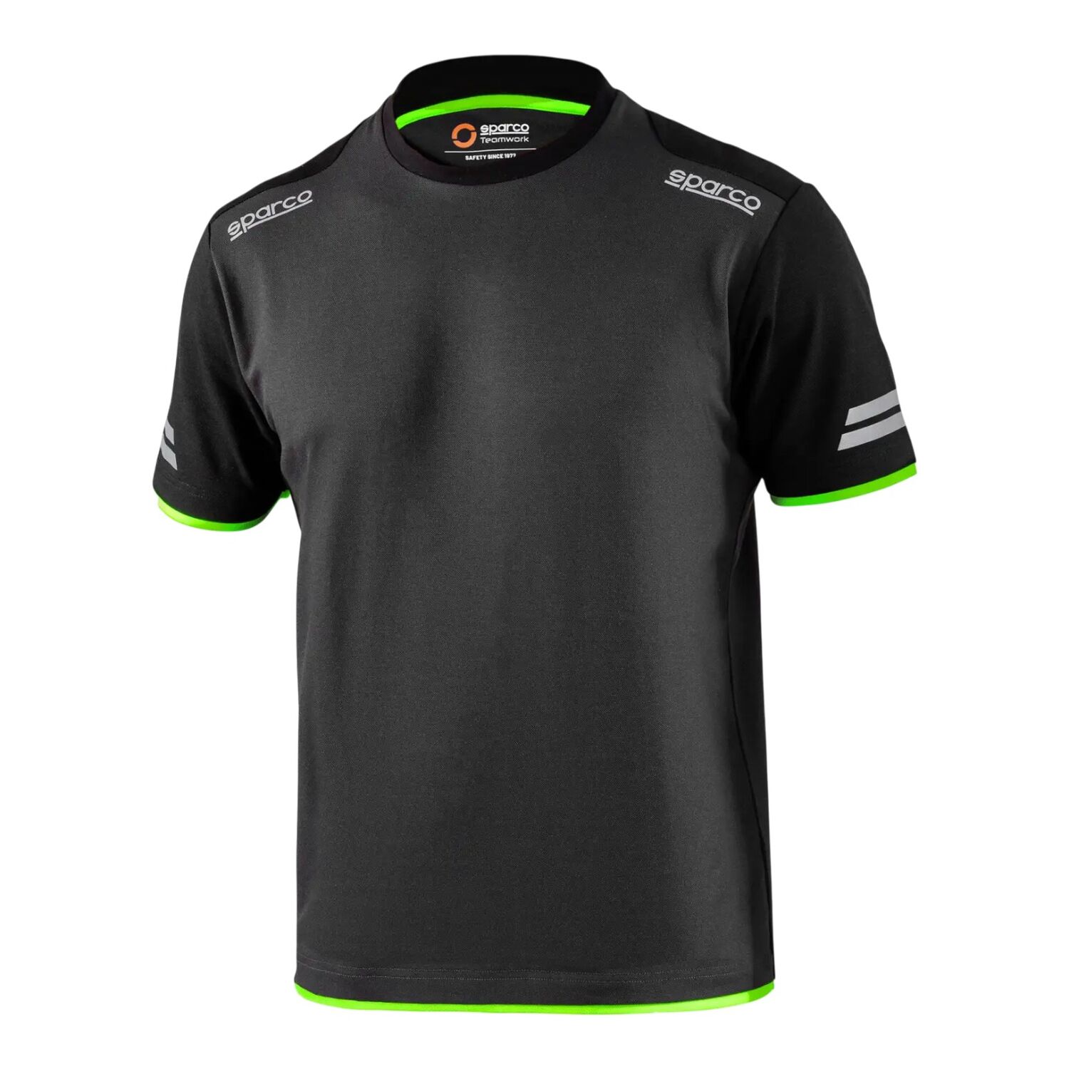 T-Shirt Sparco Tucson, Grå/Grön - XL