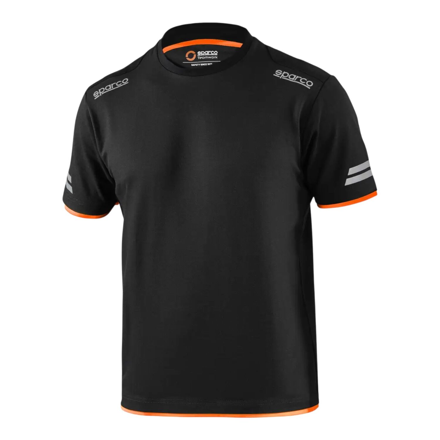 T-Shirt Sparco Tucson, Svart/Orange - XL