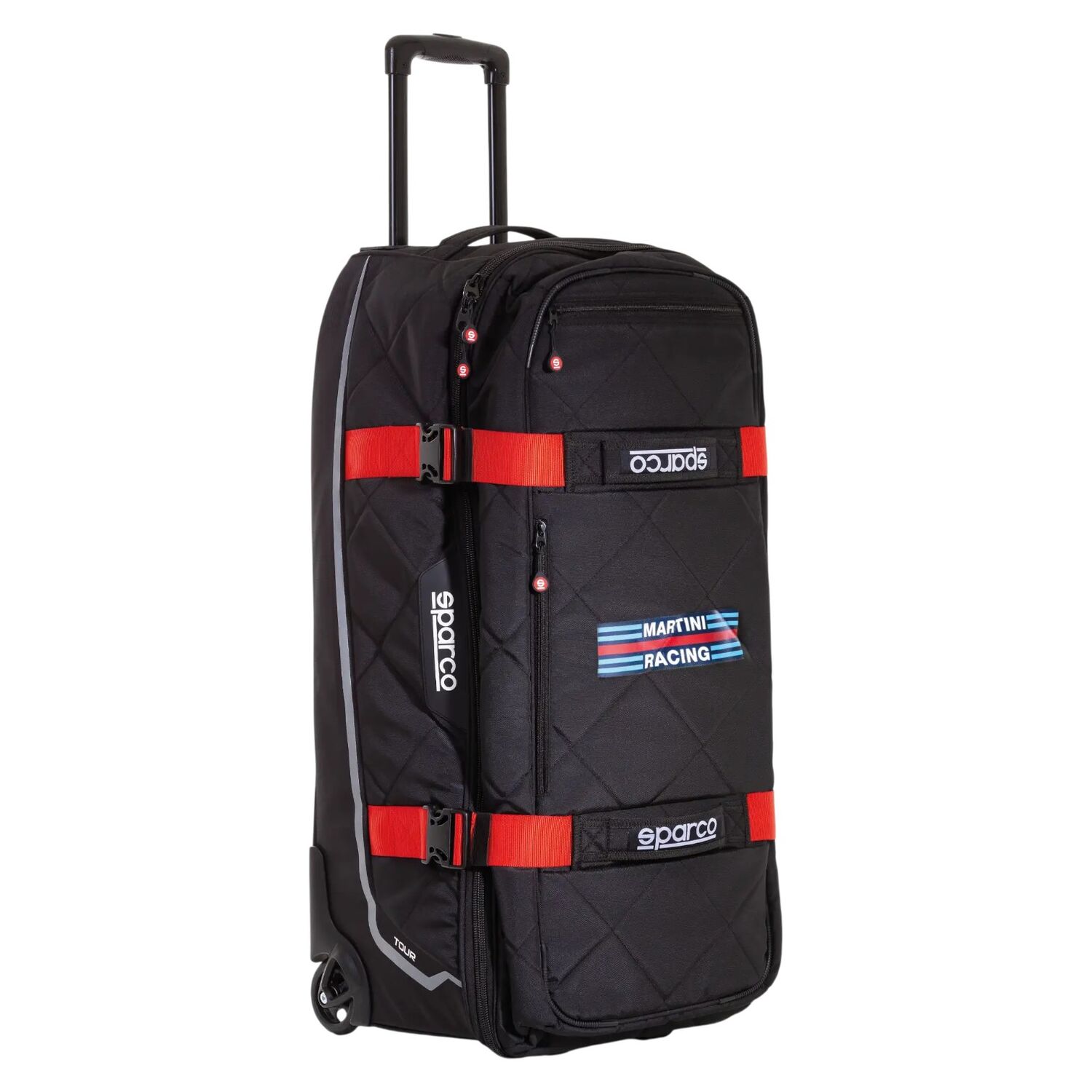 Väska Sparco Tour Trolley, Svart/Röd - Martini Racing